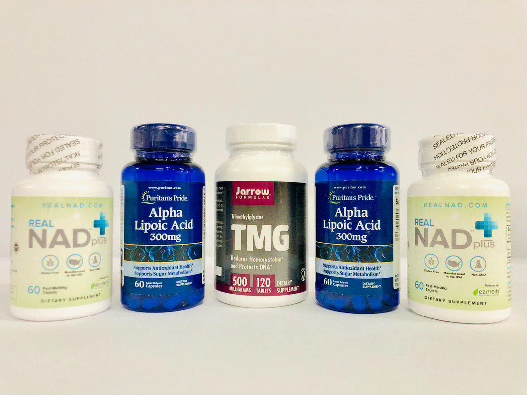 RealNAD+ Liver Health & Blood Sugar Management Package - 60 Day Supply